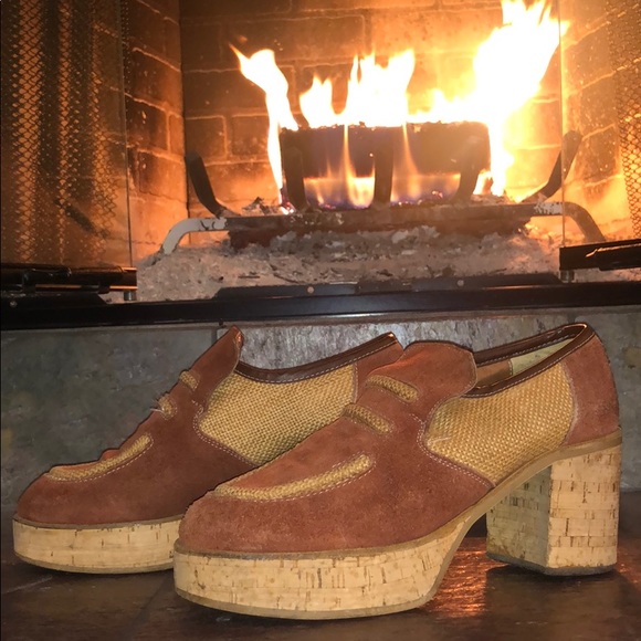 mens vintage platform shoes